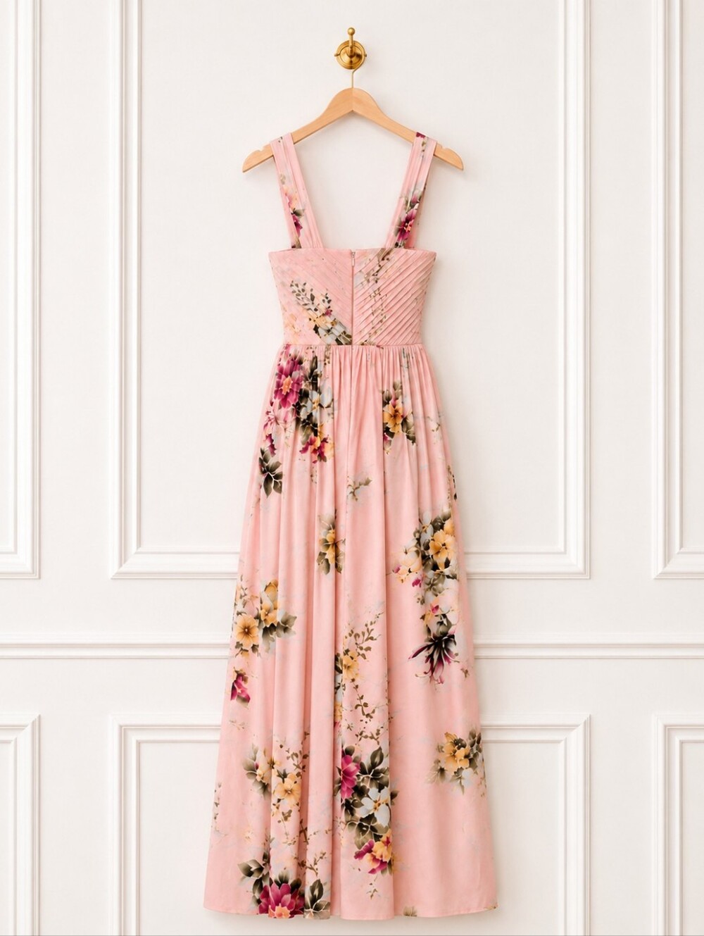 Plum Pretty Sugar | Floral Maxi Dress | Size 10 Removable Straps Pink Romantic - Picture 8 of 10